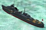 FS2004 Features For Pilotable IJN Destroyer Suzutsuki 